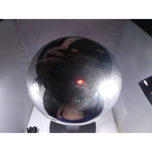 1960s Space Age Chromed Glass Ball Table Lamp For Sale - Image 5 of 8