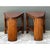 Vintage Rattan Pie Slice Side Tables After Frankl For Sale - Image 11 of 15