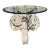 Antique 17th C Louis XIV Venetian Painted Glass Top Side Table For Sale