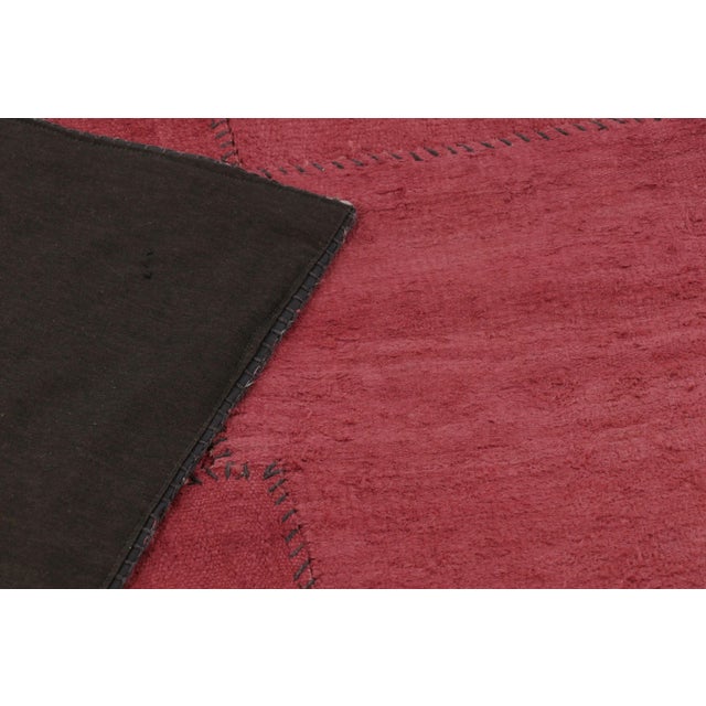 Red Vintage Turkish Rug With Patchwork Panels in Red and Pink Tones - Rug & Kilim For Sale - Image 8 of 10
