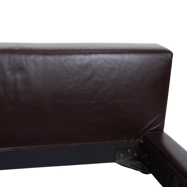 Modern Moore Bed in Brown Leather from Minotti For Sale - Image 3 of 12