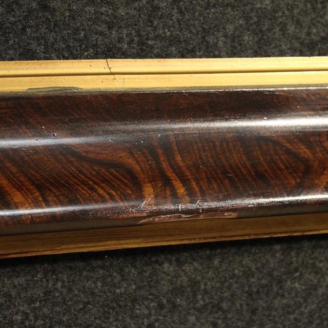 Brown Vintage Lacquered and Gilded Wooden Frame, 1950 For Sale - Image 8 of 14