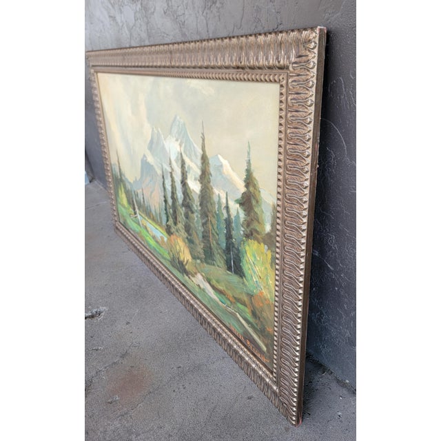 California Impressionistic Mountain Landscape Painting by Joseph H. Bennett For Sale - Image 9 of 9