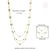 Green Bohemian Chic 5.15ct Emerald Station Multi-Strand Necklace in 14k Yellow Gold For Sale - Image 8 of 14