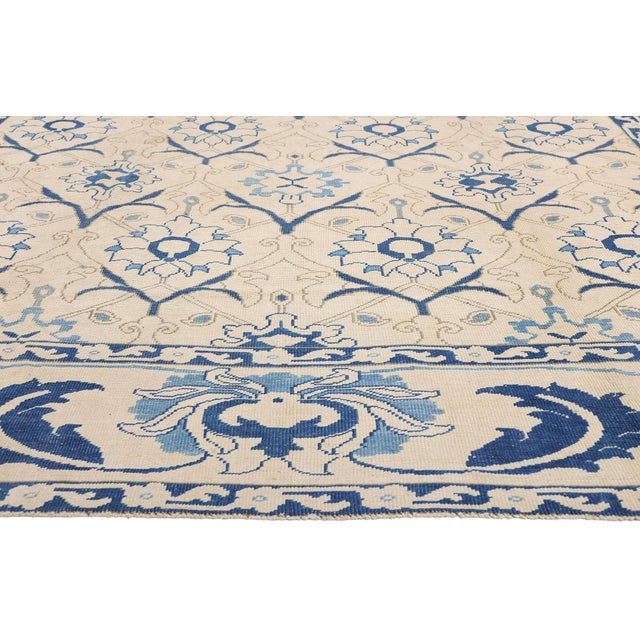 Antique Turkish Oushak Rug, 09'06 X 12'03 For Sale - Image 4 of 10