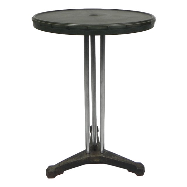 Art Deco Bistro Table with Bakelite Top, 1930s For Sale