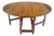 Solid Tiger Oak Oval Drop Leaf Gate Leg Dining Table Clean! For Sale