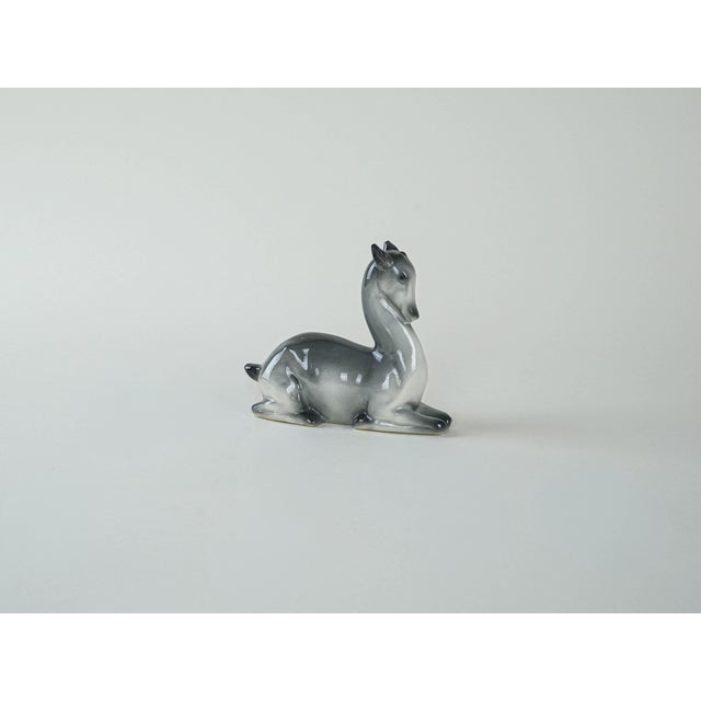 Modern Danish Ceramic Deer Figurine, 1970s For Sale - Image 3 of 12