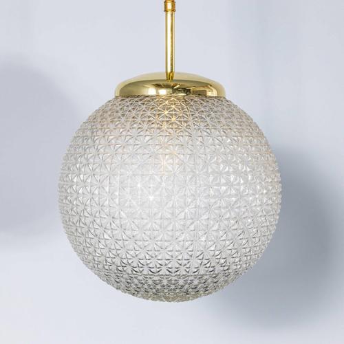 Diamond Opaque Pendant Glass Lamps, 1950s For Sale - Image 18 of 18