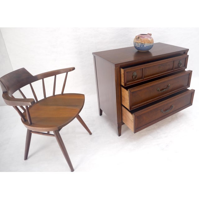 Satinwood 3 Drawers Bachelor Chest Dresser by Century Furniture MINT! For Sale - Image 11 of 13