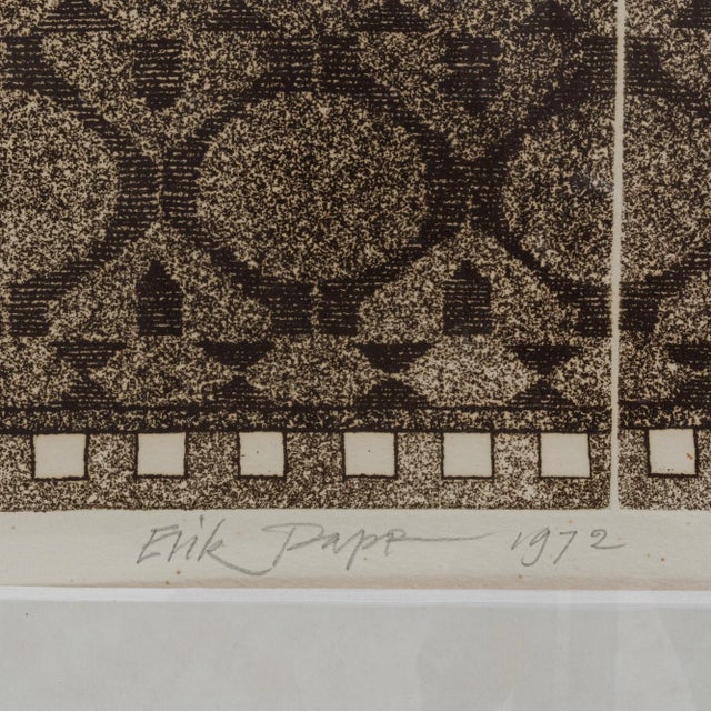 20th Century Belgian Artwork With Metal Frame For Sale - Image 9 of 10