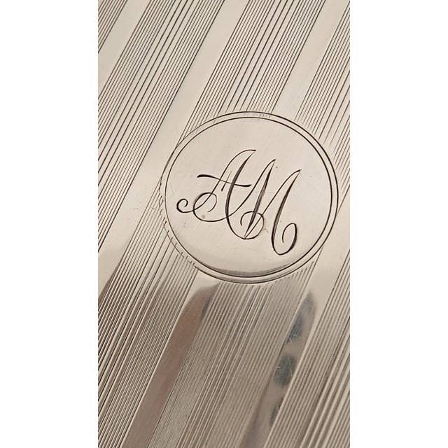 English Art Deco Sterling Silver Grooming Trio by William Neale, Birmingham 1927 For Sale - Image 13 of 18