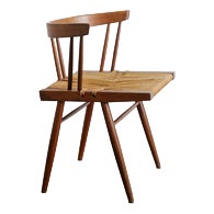 Mid-Century Modern Wooden Grass Chair in Walnut by George Nakashima for Nakashima Studio, 1960s For Sale