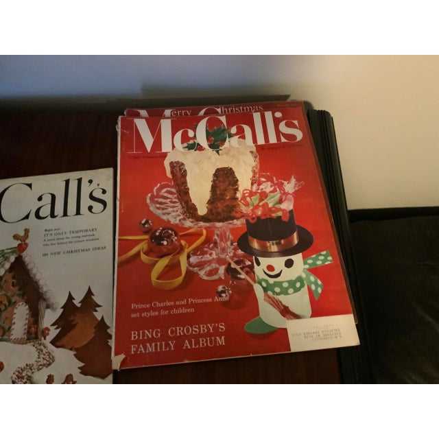 Red Vintage Rare Mid-Century McCall’s Christmas Magazines - Set of 3 For Sale - Image 8 of 13