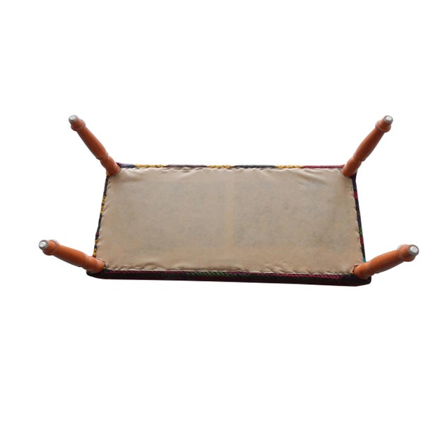 Kilim Bench Upholstered With Turkish Kilim Rug For Sale - Image 11 of 13