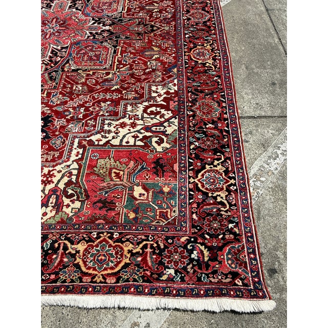 9ft 4in × 12ft 4in Iranian Hariz Area Rug With Jewel Tones For Sale In San Francisco - Image 6 of 13