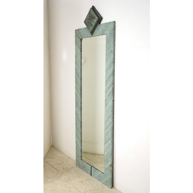 Olde Good Things special patchwork design dressing mirror. This mirror is made from reclaimed copper roofing material and...