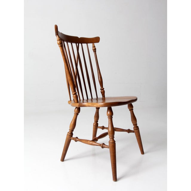 Mid-Century Brace Back Windsor Chair For Sale - Image 6 of 12