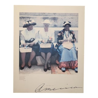 Lee Schafer Lithograph - "Senior Citizens Day - Woodruff Park" - Artist Signed For Sale