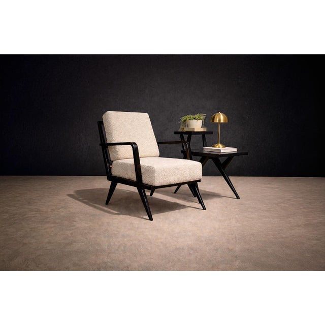 Produced in Brazil during the 1950s, this side table reflects the experimental character of early Brazilian modern...
