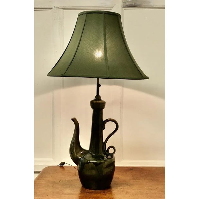 Large Arts and Crafts Quirky Tea Pot Table Lamp, 1890s For Sale - Image 12 of 13