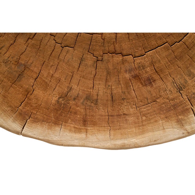 Contemporary Bleached Lychee Wood Side Table For Sale - Image 3 of 4
