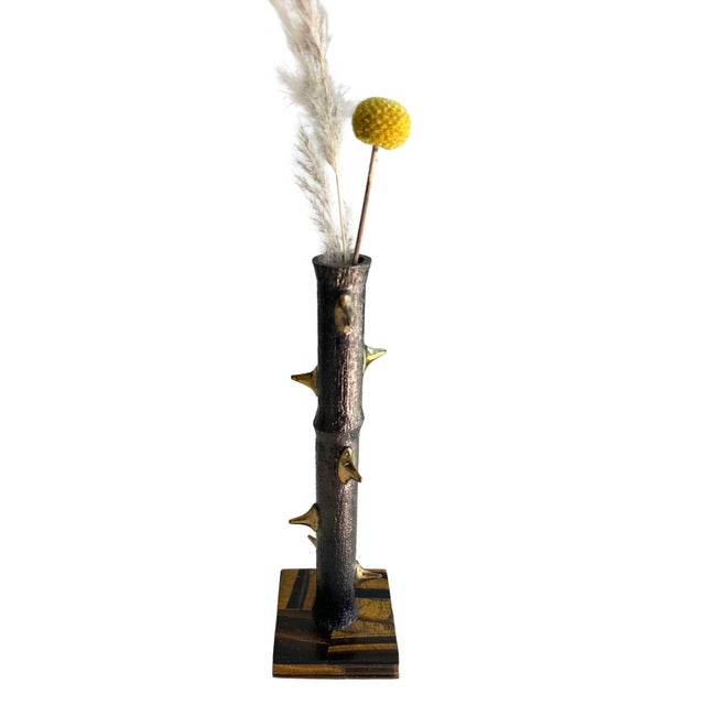 Early 21st Century Michael Aram Thorn Luxe Special Edition Bud Vase For Sale - Image 5 of 9