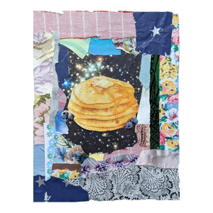 Space Pancakes Mixed Media Contemporary Analog Collage