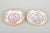 Cauldon China, England Deep plates, mid-20th century. Set of three deep faience plates with colourful, orientalist-...