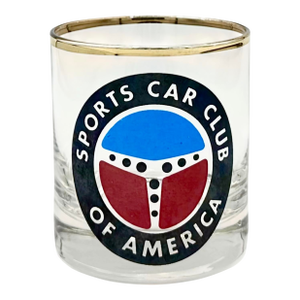 Vintage Sports Car Club of America Rocks Cocktail Glass