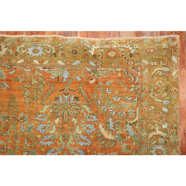 Spanish Early 20th Century Zabihi Collection Magnificent Persian Sarouk Rug - 7'1" x 10'3" For Sale - Image 3 of 12