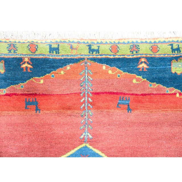 Mid 20th Century Vintage Persian Gabbeh Rug For Sale - Image 5 of 15