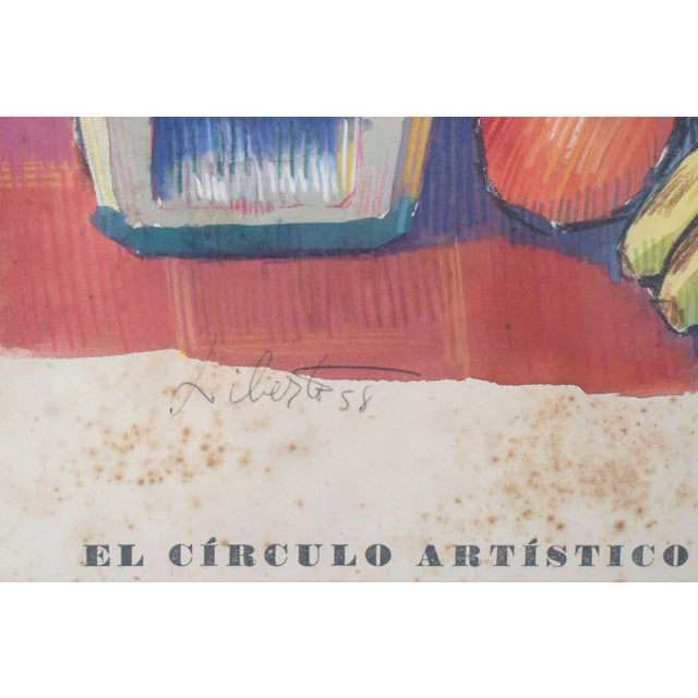 El Círculo Artístico de Sant Lluc, 1958, Lithograph on Paper, Framed For Sale - Image 6 of 7