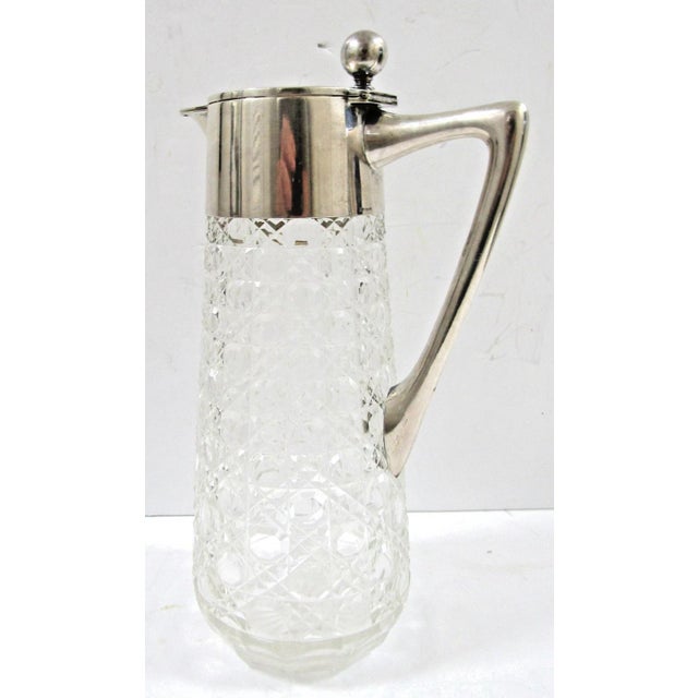 1905 Kaiser Wilhelm II Kaiserlicher Yacht Club 800 Silver and Cut Glass Carafe For Sale In Miami - Image 6 of 18