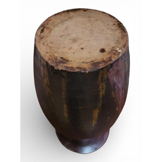 Ceramic Sandstone Vase by Lucien Arnaud, 1920s For Sale - Image 7 of 8