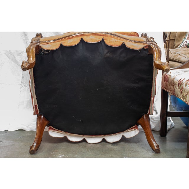 18th Century Carved Walnut High Back Chair For Sale - Image 9 of 9