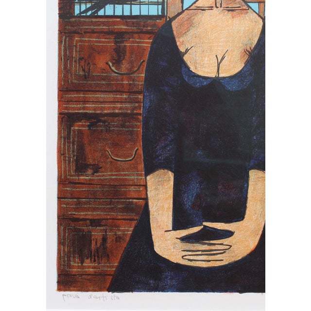 Vicenç Caraltó, Melancholic Muses VI, 1960s, Lithograph For Sale - Image 7 of 14