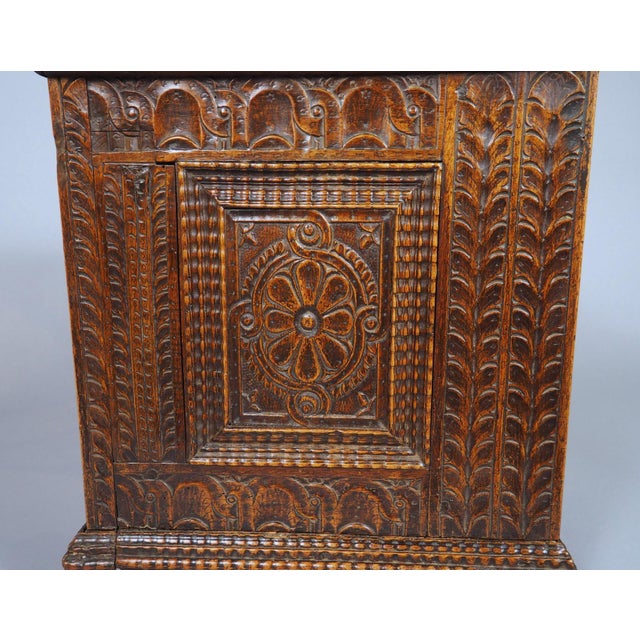 18th Century French Carved Walnut Tabouret Cabinet For Sale - Image 17 of 17