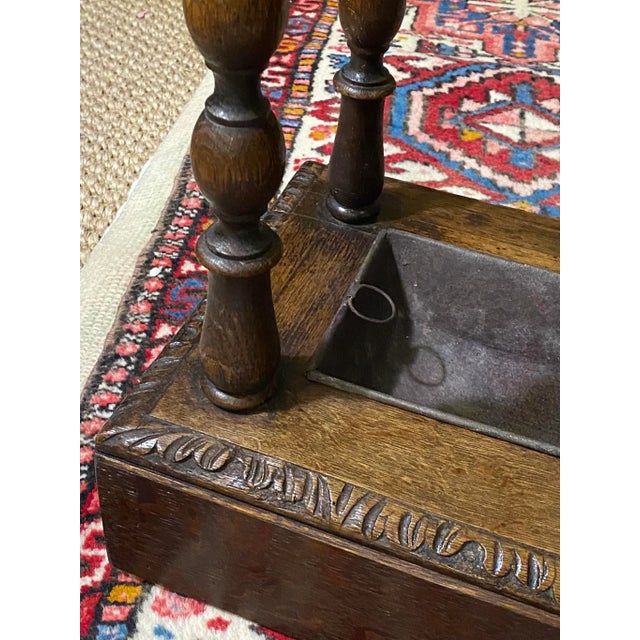 Antique Circa 1860 English Bobbin Twist Carved Stick Stand For Sale - Image 9 of 13