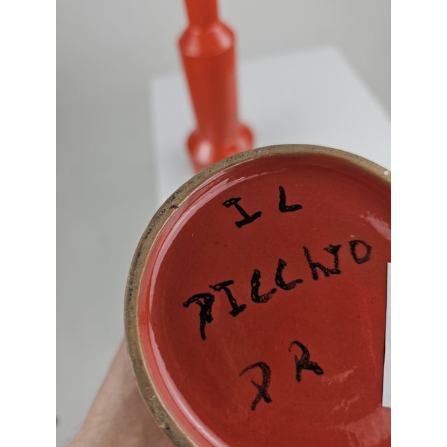 Ceramic Candlesticks by Enzo Bioli for Il Picchio, Italy, 1970s, Set of 2 For Sale - Image 11 of 16