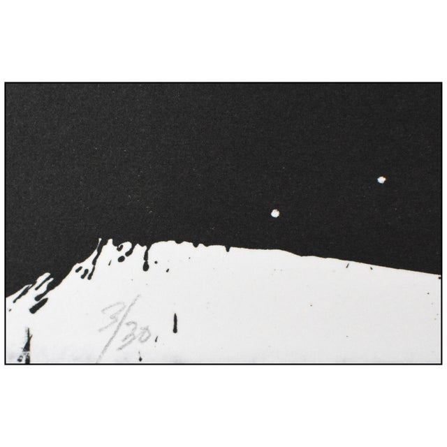 Late 20th Century Third Stone (l.86; sf.98) Abstrac Black Lithograph Sam Francis For Sale In Minneapolis - Image 6 of 7