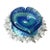 Signed Adam Jablonski Poland Swirl Heart Shaped Art Glass Bowl For Sale