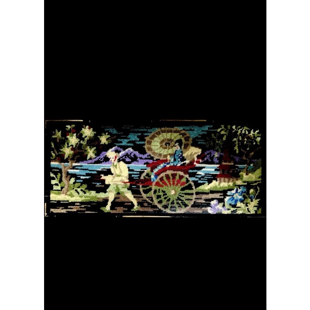 Wood Framed Asian Japanese Needlework, Lot of 4 For Sale - Image 7 of 8
