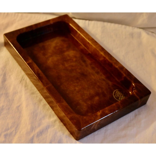 Marble Tray Brown Italian Crafted Volterrra Alabaster