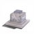 Art Nouveau René Lalique 1912 Biches Inkwell on Undertray For Sale - Image 3 of 10