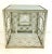 2010s Regina Andrew Modern Silver Metal and Glass Geometric Side Table For Sale - Image 5 of 5
