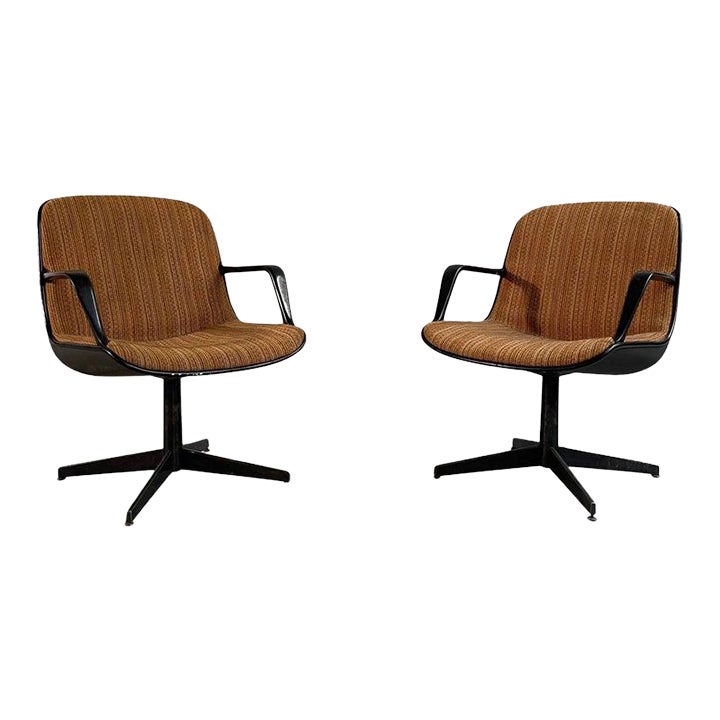 1960s Steelcase Office Armchairs Model 451 Set of 2 Chairish
