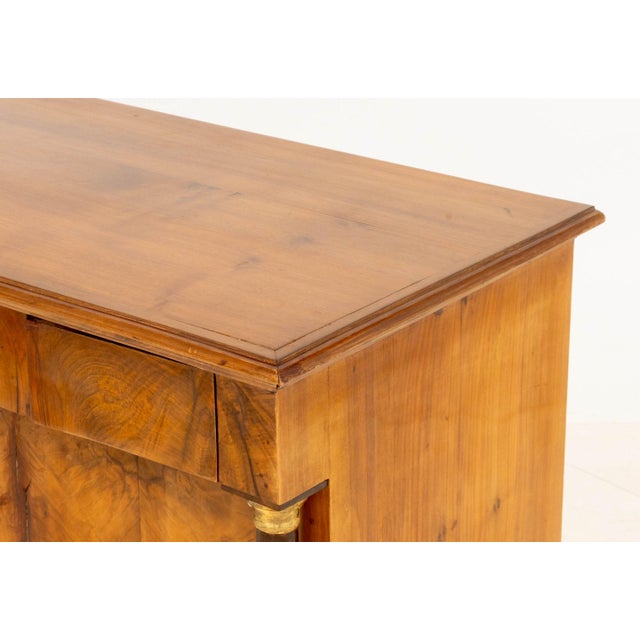 Italian Empire Walnut Commode a Vantaux For Sale In New York - Image 6 of 9