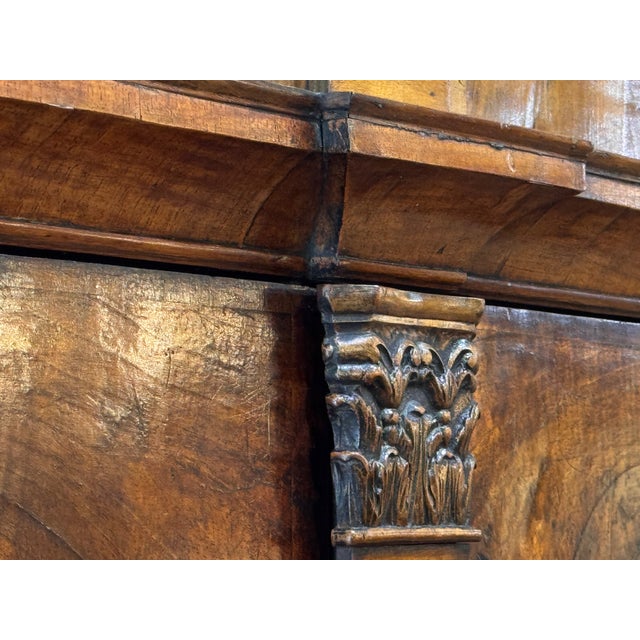 Early 18th Century Dutch Baroque Burl Walnut Drop-Front Secretary Desk For Sale - Image 12 of 18