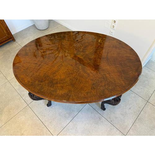 Chippendale Walnut Veneered Side or Dining Table, 1890s For Sale - Image 7 of 11